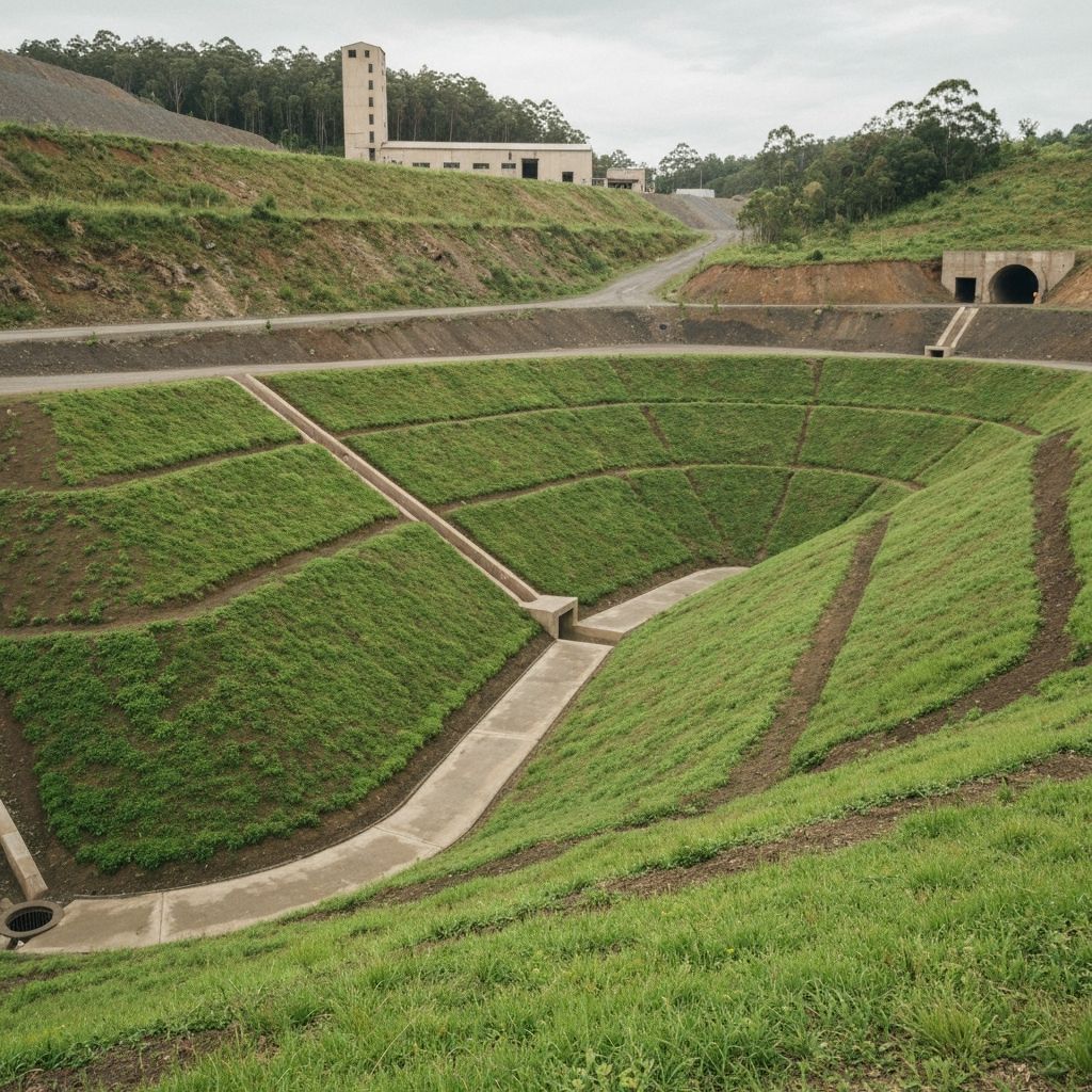 Réhabilitation du site d'enfouissement - Mine d'or de Siguiri